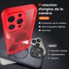 TOCOL Coque Magnétique pour iPhone 15 Pro 6,1 Pouces, Compatible avec MagSafe, Protection de l'objectif améliorée, Coque Mat Tra