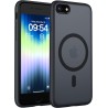 TOCOL Coque Magnétique pour iPhone SE 2022/2020, iPhone 8/7 4,7 Pouces, Compatible avec MagSafe, Coque Mat Translucide Fine Anti