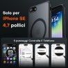 TOCOL Coque Magnétique pour iPhone SE 2022/2020, iPhone 8/7 4,7 Pouces, Compatible avec MagSafe, Coque Mat Translucide Fine Anti