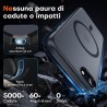 TOCOL Coque Magnétique pour iPhone SE 2022/2020, iPhone 8/7 4,7 Pouces, Compatible avec MagSafe, Coque Mat Translucide Fine Anti