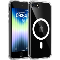 TOCOL Coque Magnétique pour iPhone SE 2022/2020, iPhone 8/7 4,7 Pouces, Compatible avec MagSafe, Pas Facile à Jaunir, Fine Antic