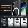 TOCOL Coque Magnétique pour iPhone SE 2022/2020, iPhone 8/7 4,7 Pouces, Compatible avec MagSafe, Pas Facile à Jaunir, Fine Antic