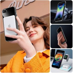 TOCOL Coque Magnétique pour iPhone SE 2022/2020, iPhone 8/7 4,7 Pouces, Compatible avec MagSafe, Pas Facile à Jaunir, Fine Antic