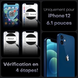 TOCOL Coque Magnétique pour iPhone 12 6,1 Pouces, Compatible avec MagSafe, Protection de l'objectif améliorée, Coque Mat Translu