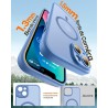 TOCOL Coque Magnétique pour iPhone 13 6,1 Pouces, Compatible avec MagSafe, Protection de l'objectif améliorée, Coque Mat Translu