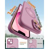TOCOL Coque Magnétique pour iPhone 13 6,1 Pouces, Compatible avec MagSafe, Protection de l'objectif améliorée, Coque Mat Translu
