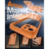 Tocol coque magnétique pour iphone 14 6,1 pouces, compatible avec magsafe, protection de l'objectif améliorée, coque mat translu