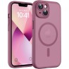 TOCOL Coque Magnétique pour iPhone 13 6,1 Pouces, Compatible avec MagSafe, Protection de l'objectif améliorée, Coque Mat Translu