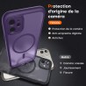 TOCOL Coque Magnétique pour iPhone 11 6,1 Pouces, Compatible avec MagSafe, Protection de l'objectif améliorée, Coque Mat Translu