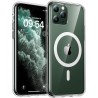 TOCOL Coque Magnétique pour iPhone 11 Pro Max 6,5 Pouces, Compatible avec MagSafe, Pas Facile à Jaunir, Fine Antichoc, Transpare