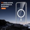 TOCOL Coque Magnétique pour iPhone 11 Pro Max 6,5 Pouces, Compatible avec MagSafe, Pas Facile à Jaunir, Fine Antichoc, Transpare