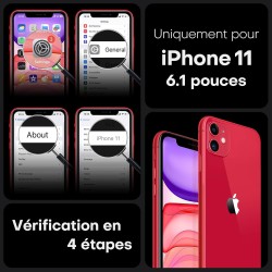 TOCOL Coque Magnétique pour iPhone 11 6,1 Pouces, Compatible avec MagSafe, Protection de l'objectif améliorée, Coque Mat Translu