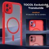TOCOL Coque Magnétique pour iPhone 11 6,1 Pouces, Compatible avec MagSafe, Protection de l'objectif améliorée, Coque Mat Translu