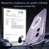 TOCOL Coque Magnétique pour iPhone 11 6,1 Pouces, Compatible avec MagSafe, Pas Facile à Jaunir, Protection de l'objectif amélior