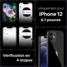 TOCOL Coque Magnétique pour iPhone 12 6,1 Pouces, Compatible avec MagSafe, Protection de l'objectif améliorée, Coque Mat Translu