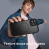 TOCOL Coque Magnétique pour iPhone 12 6,1 Pouces, Compatible avec MagSafe, Protection de l'objectif améliorée, Coque Mat Translu