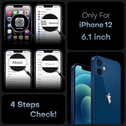 TOCOL Coque Magnétique pour iPhone 12 6,1 Pouces, Compatible avec MagSafe, Pas Facile à Jaunir, Protection de l'objectif amélior