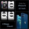 TOCOL Coque Magnétique pour iPhone 12 6,1 Pouces, Compatible avec MagSafe, Pas Facile à Jaunir, Protection de l'objectif amélior