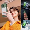 TOCOL Coque Magnétique pour iPhone 12 6,1 Pouces, Compatible avec MagSafe, Protection de l'objectif améliorée, Coque Mat Translu