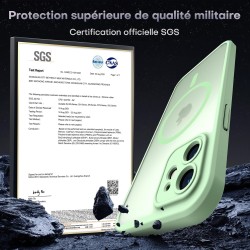 TOCOL Coque Magnétique Uniquement pour iPhone 12 6,1 Pouces, Compatible avec MagSafe, Protection de l'objectif améliorée, Coque 