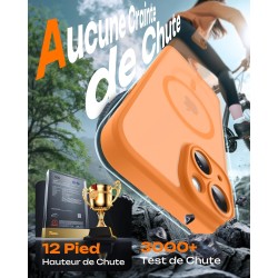 Tocol coque magnétique pour iphone 13 6,1 pouces, compatible avec magsafe, protection de l'objectif améliorée, coque mat translu