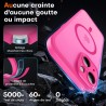 TOCOL Coque Magnétique pour iPhone 13 6,1 Pouces, Compatible avec MagSafe, Protection de l'objectif améliorée, Coque Mat Translu