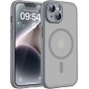 TOCOL Coque Magnétique pour iPhone 14 6,1 Pouces, Compatible avec MagSafe, Protection de l'objectif améliorée, Coque Mat Translu
