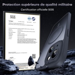 TOCOL Coque Magnétique pour iPhone 14 6,1 Pouces, Compatible avec MagSafe, Protection de l'objectif améliorée, Coque Mat Translu