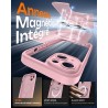 TOCOL Coque Magnétique pour iPhone 14 6,1 Pouces, Compatible avec MagSafe, Protection de l'objectif améliorée, Coque Mat Translu