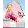TOCOL Coque Magnétique pour iPhone 14 6,1 Pouces, Compatible avec MagSafe, Protection de l'objectif améliorée, Coque Mat Translu