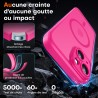 TOCOL Coque Magnétique pour iPhone 14 6,1 Pouces, Compatible avec MagSafe, Protection de l'objectif améliorée, Coque Mat Translu