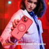 TOCOL Coque Magnétique pour iPhone 14 6,1 Pouces, Compatible avec MagSafe, Protection de l'objectif améliorée, Coque Mat Translu
