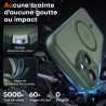 TOCOL Coque Magnétique pour iPhone 14 6,1 Pouces, Compatible avec MagSafe, Protection de l'objectif améliorée, Coque Mat Translu