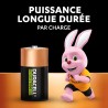 Duracell Rechargeables Piles C (lot de 2), 3000 mAh NiMH, Puissance longue durée