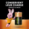 Duracell Rechargeables Piles D (lot de 2), 3000 mAh NiMH, Puissance longue durée