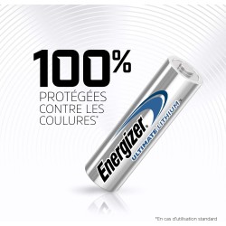 Energizer Ultimate Lithium - Piles AA (Lot de 4) - La Pile AA Qui Dure Le Plus Longtemps au Monde - Longue durée pour appareils 