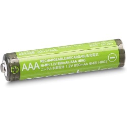 Amazon Basics Lot de 4 piles rechargeables AAA NiMH haute capacité, 850 mAh, 1,2 V, rechargeables 500 fois, préchargées