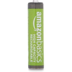 Amazon Basics Lot de 12 piles rechargeables AAA NiMH haute capacité, 850 mAh, 1,2 V, rechargeables 500 fois, préchargées