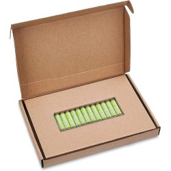 Amazon Basics Lot de 12 piles rechargeables AAA NiMH haute capacité, 850 mAh, 1,2 V, rechargeables 500 fois, préchargées