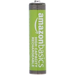 Amazon Basics Lot de 24 piles rechargeables AAA NiMH haute capacité, 850 mAh, 1,2 V, rechargeables 500 fois, préchargées