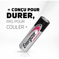Energizer Advanced - Piles AA (Lot de 16) - Alcaline 1,5V - Haute Performance - Télécommandes, Jouets et Électroniques - Made in