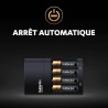 Duracell - chargeur de piles AA et AAA en 4 heures (2 piles AA et 2 piles AAA rechargeables incluses)