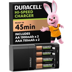 Duracell Chargeur Piles Rechargeables Rapide 45 minutes