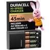 Duracell Chargeur Piles Rechargeables Rapide 45 minutes
