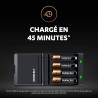 Duracell Chargeur Piles Rechargeables Rapide 45 minutes