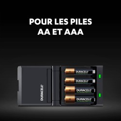 Duracell Chargeur Piles Rechargeables Rapide 45 minutes