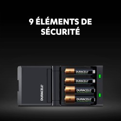 Duracell Chargeur Piles Rechargeables Rapide 45 minutes
