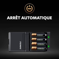 Duracell Chargeur Piles Rechargeables Rapide 45 minutes