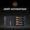 Duracell Chargeur Piles Rechargeables Rapide 45 minutes