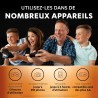 Duracell Rechargeables Piles AA (lot de 4), 1300 mAh NiMH, 2000 recharges, pré-chargées, Puissance longue durée, un packaging re